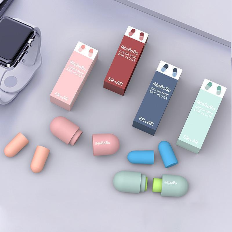 Capsule Earplugs Ultra-Quiet Noise-Canceling Sleep Earplugs Anti-Noise Student Version Professional Office Nap Soundproofing