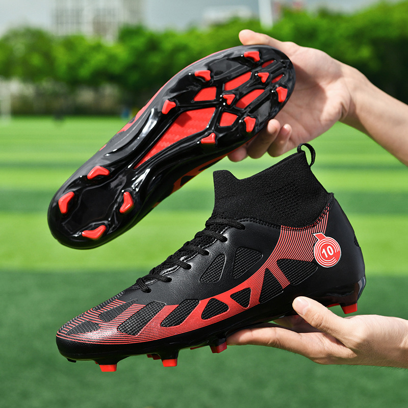 Zapatos de fútbol explosivos High Assassin 10 Champions League Zapatillas de fútbol profesionales Entrenamiento de estudiantes adultos Zapatos de fútbol con uñas rotas