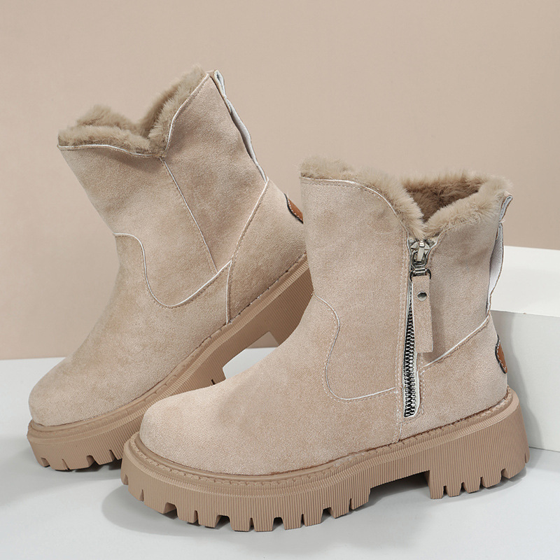 Inverno nuovo cashmere scarpe da donna stivali caldi scarpe di cotone_voghion.com
