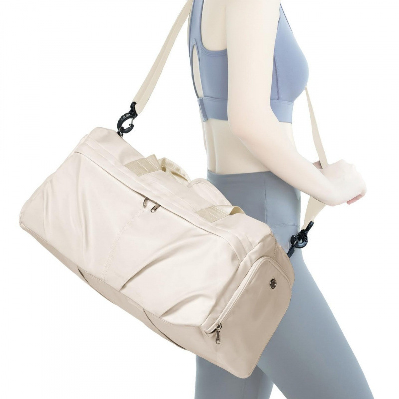 Bolsa de fitness con zapato compartimiento bolsa de equipaje deportivo impermeable bolsa de viaje bolsa de yoga con barra de tracción cubierta de viaje almacenamiento