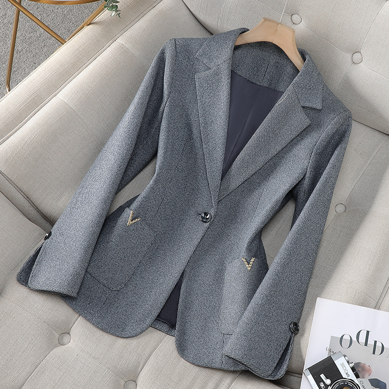 Women's Clothing popular small suits for women spring and autumn new style temperament slim professional jacket temperament commuter formal suit_voghion.com