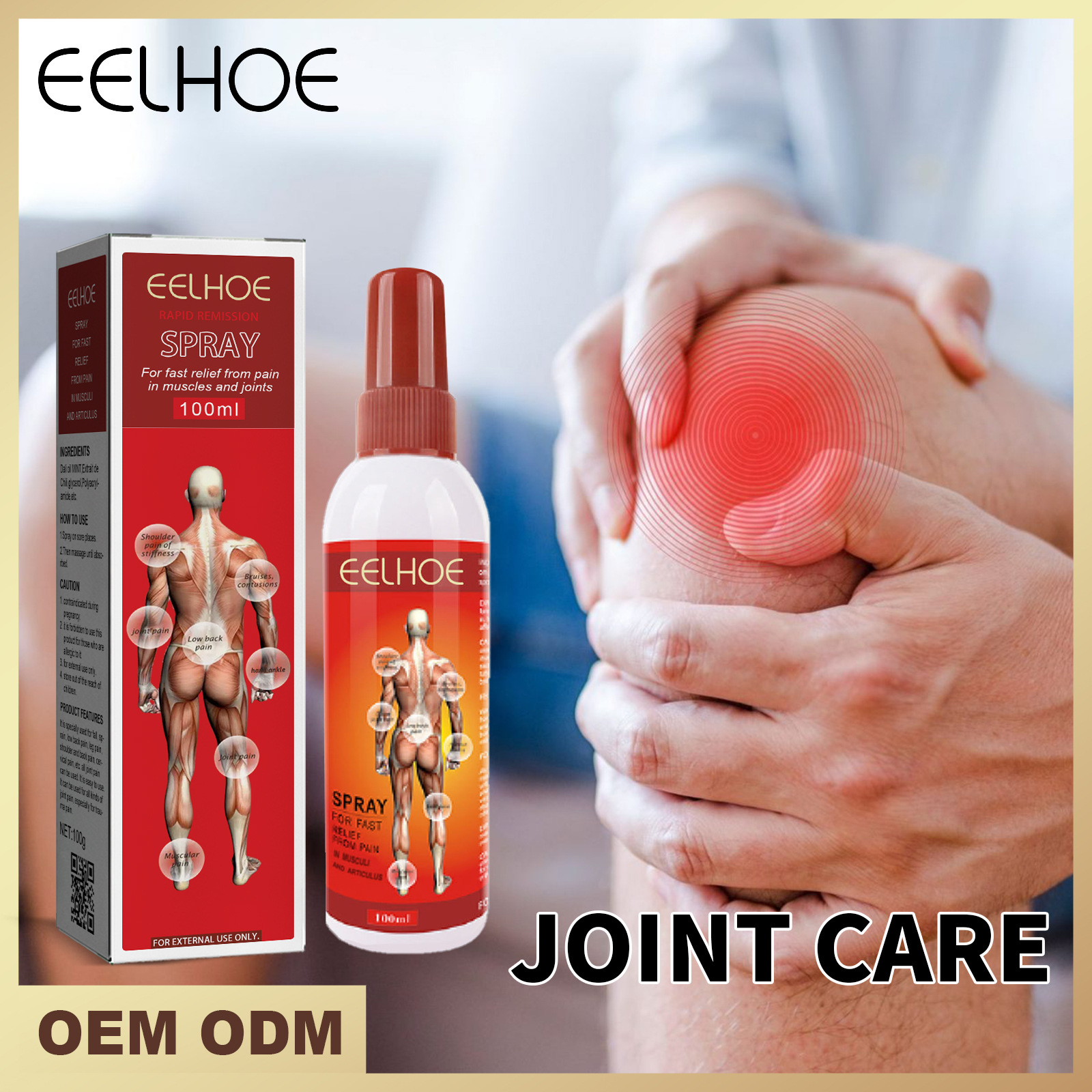 Bel Omurgası ve Diz Eklemlerindeki Ağrıyı Hafifletmek İçin Güzel Eklem Spreyi Masajı Bakımı_voghion.com