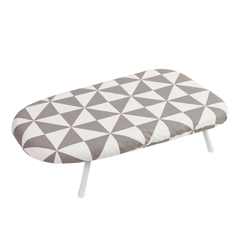 Hogar pequeña tabla de planchar de escritorio dormitorio plegable mini tabla de planchar multifuncional ajustable de alta temperatura portátil