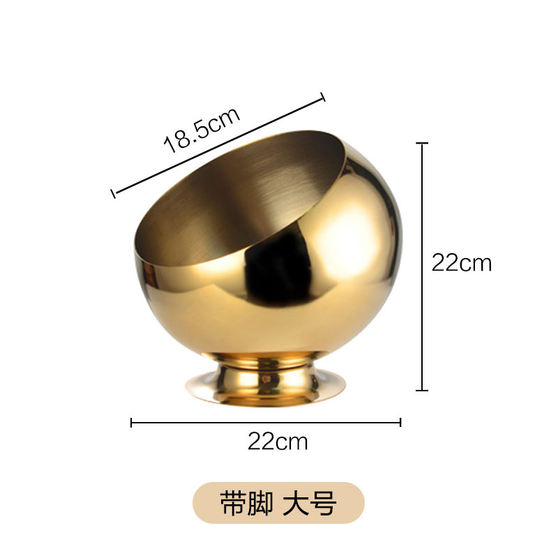 Con pies - talla grande 22 cm de oro