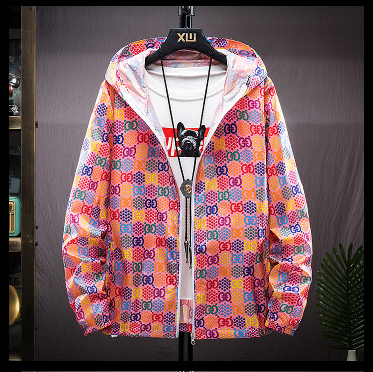 Καλοκαιρινό αλφάβητο για άνδρες και γυναίκες Ζευγάρι που φορά λεπτό μακρυμάνικο παλτό Κορεατικής μόδας αντηλιακό πουκάμισο με ζακέτα_voghion.com