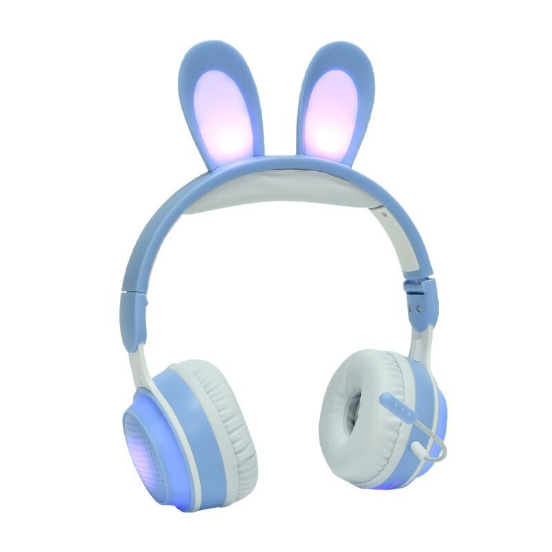 クロスボーダーうさ耳ヘッドマウントワイヤレス発光Bluetoothヘッドセットかわいい女の子ヘッドセットKE11はTFカードを挿入してユニバーサルにすることができます|undefined