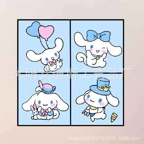 DIY заполнение детской цифровой масляной живопись красивый стиль оформление Sanrio ручной заполнение цвет терапия картина производитель оптом