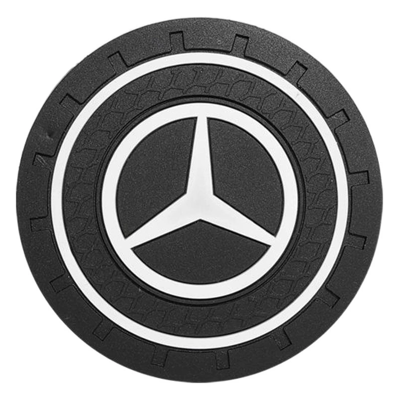 Автомобильный коврик для чашки с логотипом автомобиля мультфильм милый интерьер Противоскользящий коврик автомобильный слот для карт подставка силиконовый клей коврик для хранения принадлежностей