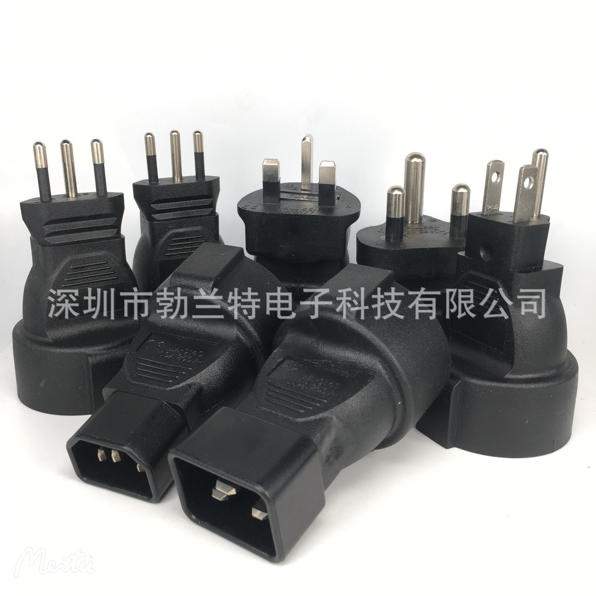 大南非标转欧标嵌入式法式插头16A250V适用于韩国德泰越南转换器