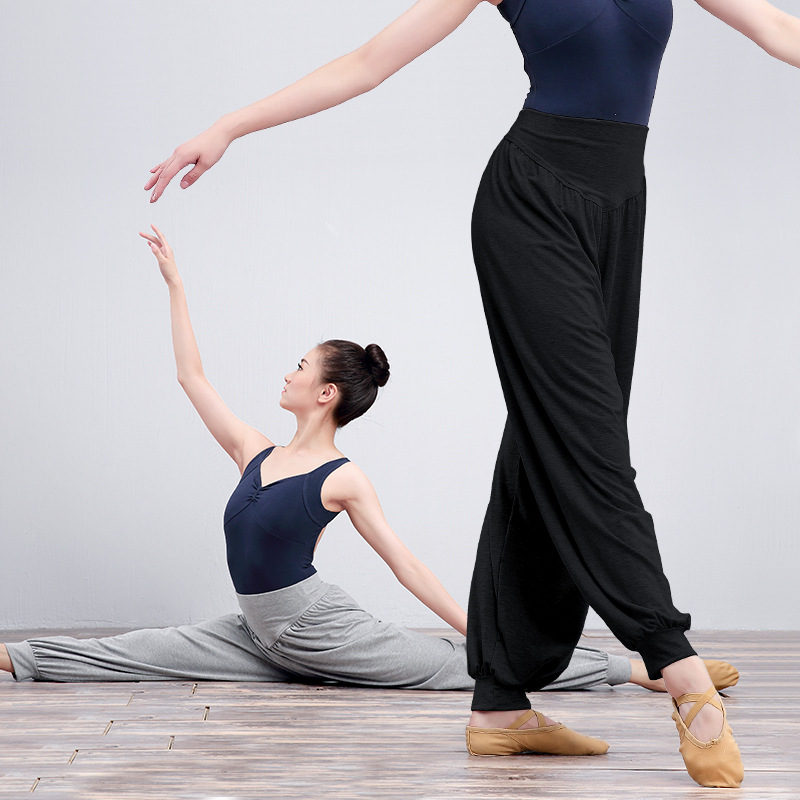 Adulto yoga bloomers nuevo cuerpo de la danza suelta cerrado modal práctica ropa harem danza moderna Pantalones image 3