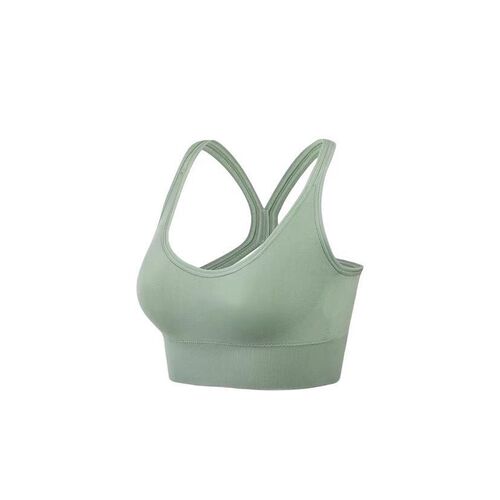 Large size sports underwear without shockproof steel ring, women's cross back, back buckle, adjustable yoga fitness bra