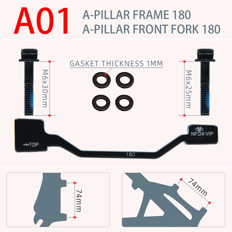 A01-a pillar 180mm in front and 180mm in rear