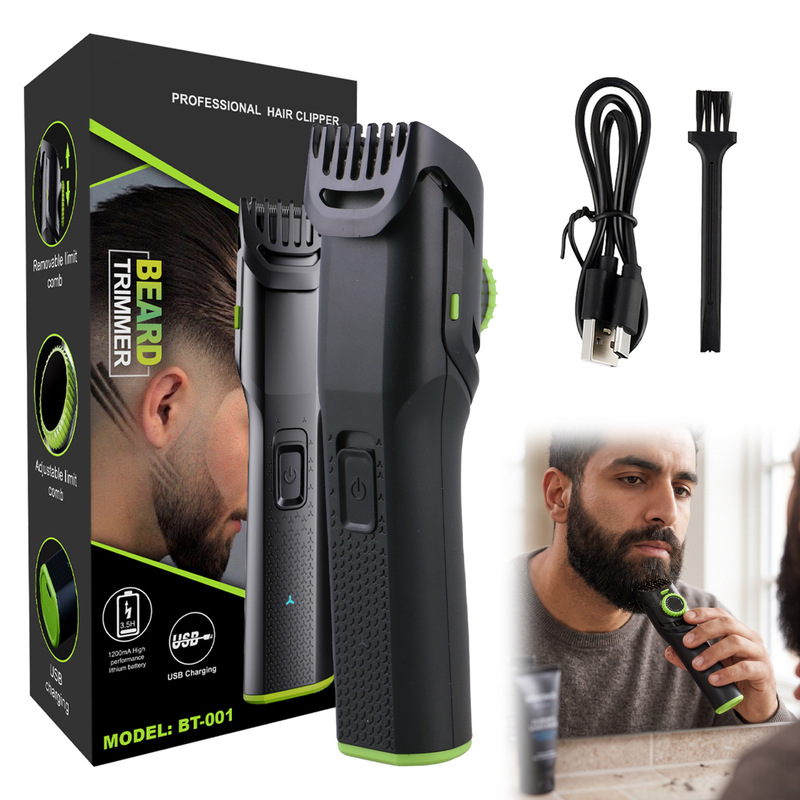 Cross-Border Electric Hair Clipper with 20 Adjustable Settings, Rechargeable, Silent, Safe, Anti-Touch Hair Trimmer, Hair Clipper, Shaver