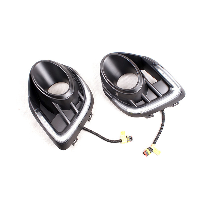 Aplicable a Mitsubishi 16 17 18 años Lancer delantero LED conjunto de lámpara de niebla LED lámpara diurna de renovación conjunto de lámpara de niebla