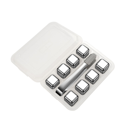 304 quick-frozen stainless steel ice cubes iron metal ice particles household whiskey ice tartar beer Sprite ice artifact