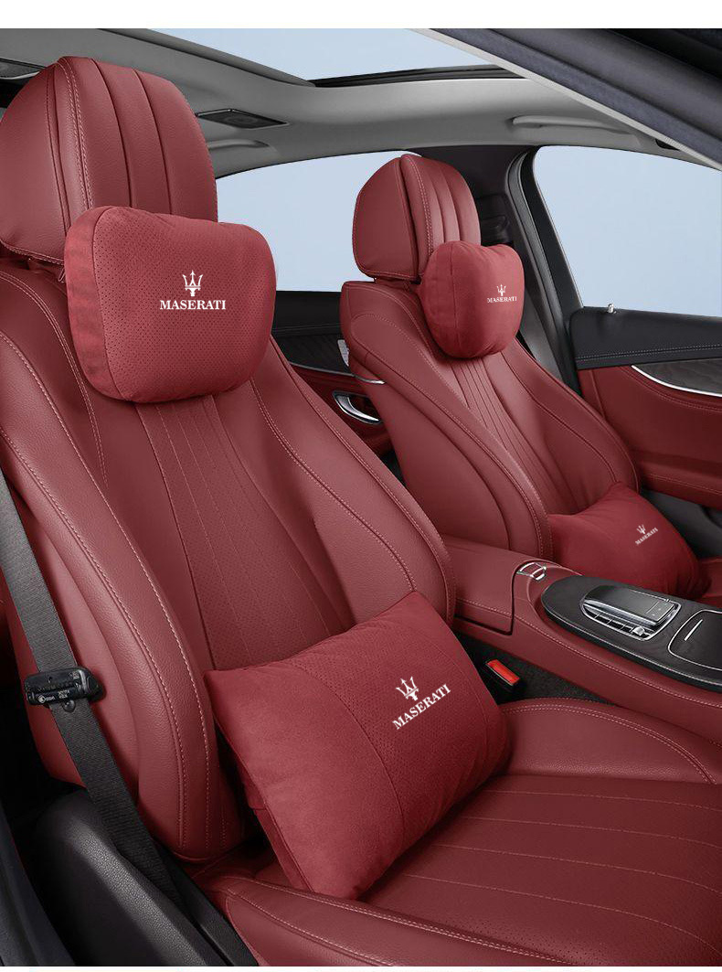 Suitable for Maserati Headrest Ghibli President GT Geberi Lumbar Levante Grega Car Neck Pillow