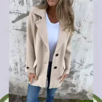 Демисезонный кардиган для отдыха, европ стиль, свободный крой. Цвета Apricot/Black/Khaki, размеры S–5XL