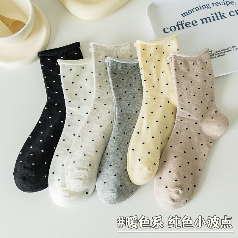 Calcetines de primavera y verano, calcetines de algodón de color sólido, calcetines de verano, calcetines antiodorantes, calcetines de mes, calcetines de mujer