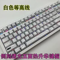 Контурные оригинальные боковые гравированные кейкапсы PBT, креативные персонализированные полупрозрачные пятигранные сублимационные кастомные кейкапы
