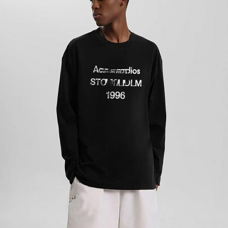 2025 Spring and Autumn New Men's Round Neck Long Sleeve Unisex Top Loose Casual Daily Wear 2025 Spring and Autumn New Men's Round Neck Long Sleeve Unisex Top Loose Casual Daily Wear
