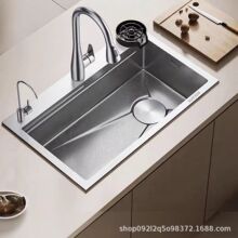 �N��ϴ�����β�304���P�ˮ��̨��ϴ��ۼ��üӺ�ϴ�˳�ˮ��