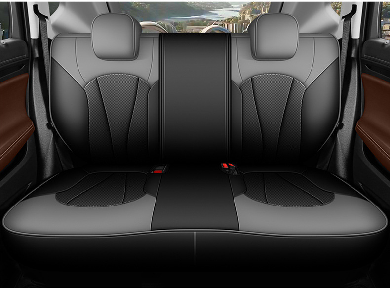 Factory Direct Sales of Perforated Leather Wear-Resistant Car Seat Cushions and Full-Coverage Special Car Seat Covers for the Verano