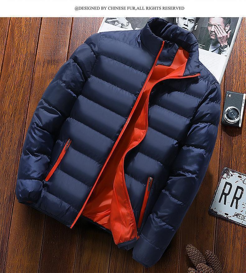 Comercio exterior transfronterizo Amazon Abrigo acolchado de algodón para hombres grueso Abrigo acolchado de algodón casual suelto invierno de moda versátil guapo algodón cálido