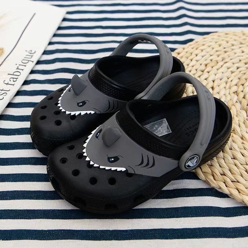 Children's Cave Shoes Summer Boys Little Baby Non-slip Slippers Boys Baotou Sandals Beach Shoes Smiley Children's Cave Shoes Summer Boys Little Baby Non-slip Slippers Boys Baotou Sandals Beach Shoes Smiley