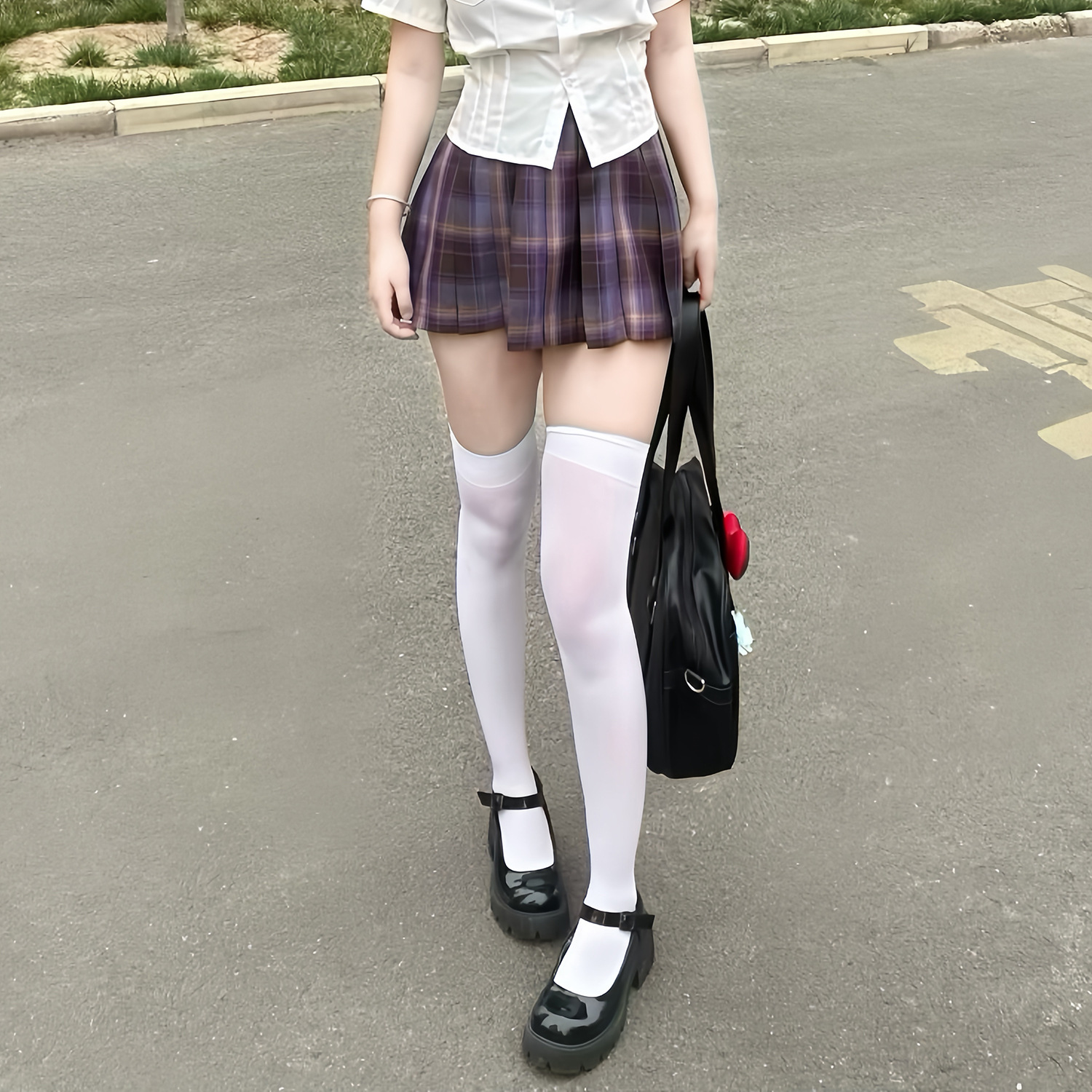 Осенняя клетчатая юбка 36 см + галстук-бабочка