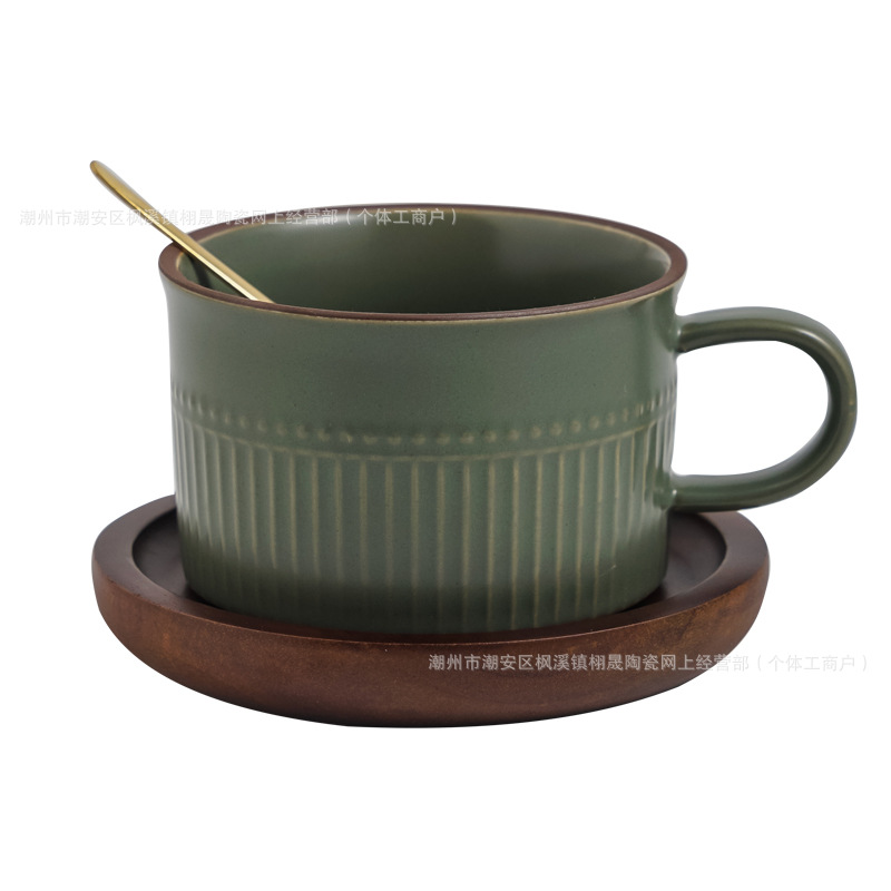 Tazas de café vintage, platos, tazas de café, tazas de latte, tazas de regalo de mano, tazas al por mayor.