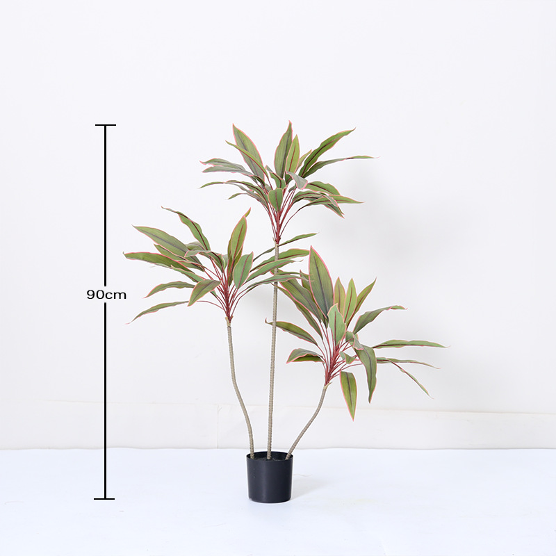 Simulación de plantas verdes Simulación de terciopelo verde Sala de estar piso en maceta Planta biónica Decoración de paisajismo