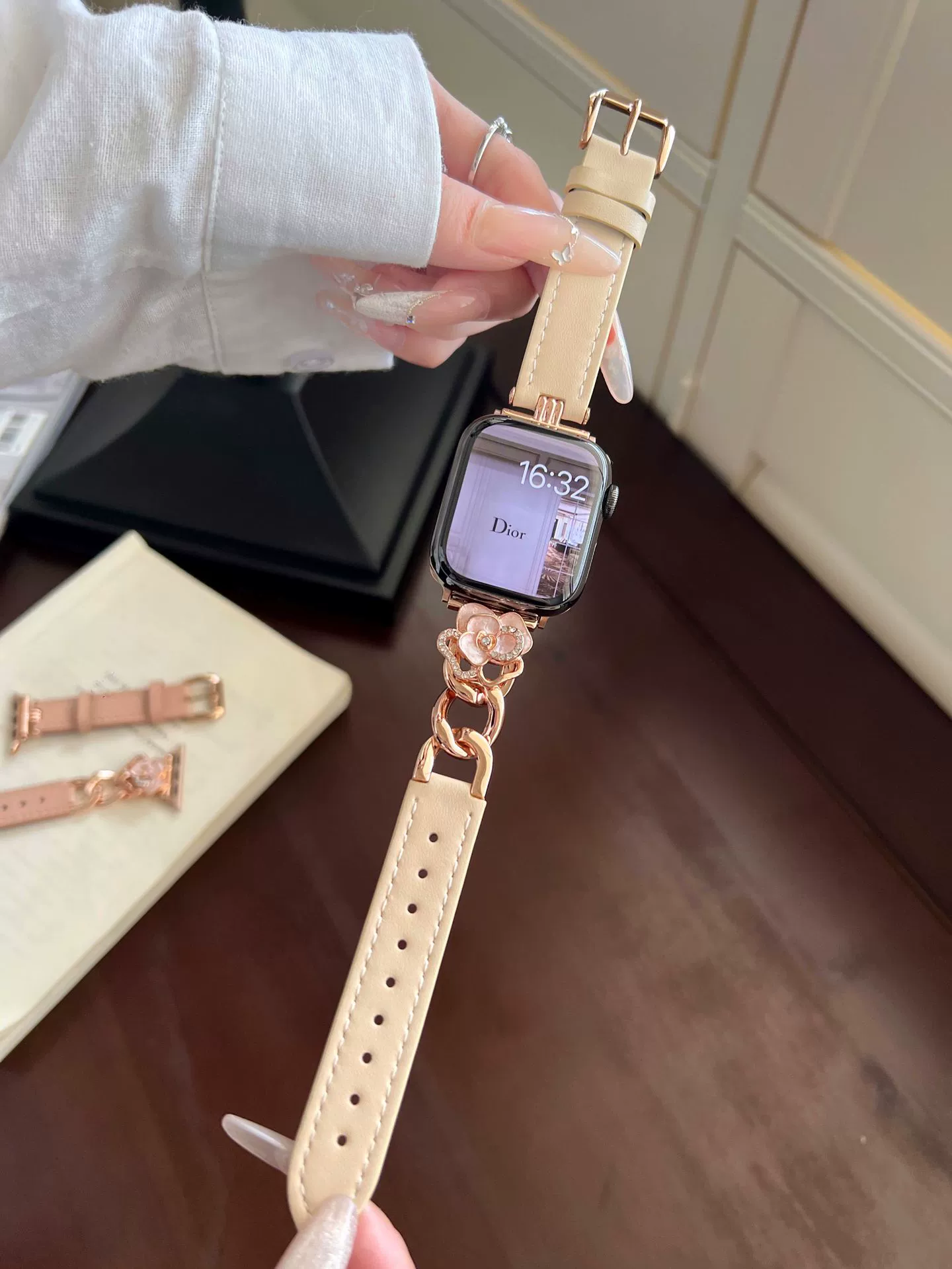 Apple, ремешок для часов, горный чай, металлический чайник, 20 мм