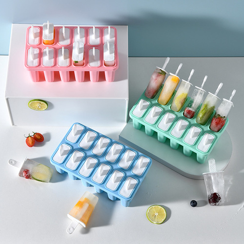 New Creative Ice Maker Popsicle Mold Ice Mold Silicone Box Ice Tray DIY Popsicle Ice Cream Popsicle Ice Ball Wholesale