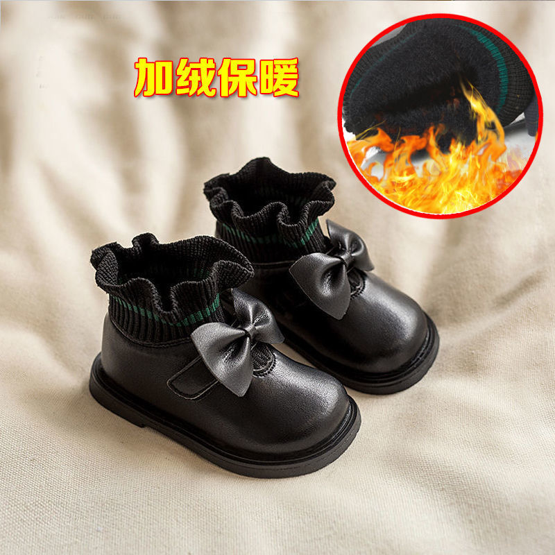 children Princess shoes Female baby shoes Autumn and winter 2022 new pattern Female baby Single shoes Children soft sole Spring and autumn payment