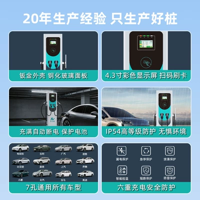 Elektrikli avtomobil şarj cihazları: Energy Vehicles, 7-Port Universal 32A with