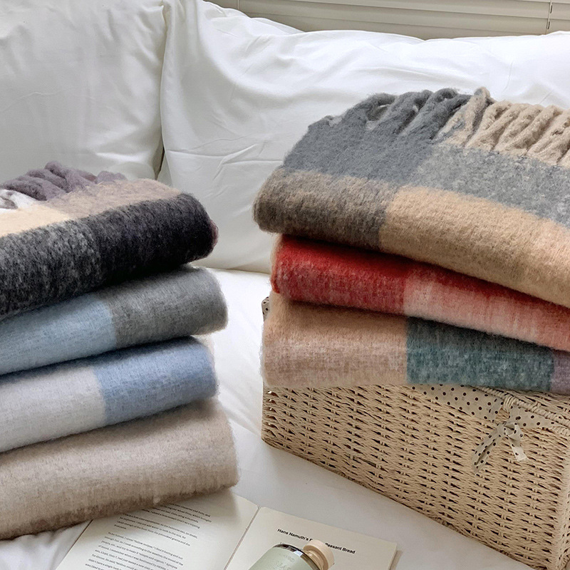 Bufandas de punto gruesas bufandas de invierno de alta calidad bufandas de cuello cálidas bufandas de caballo