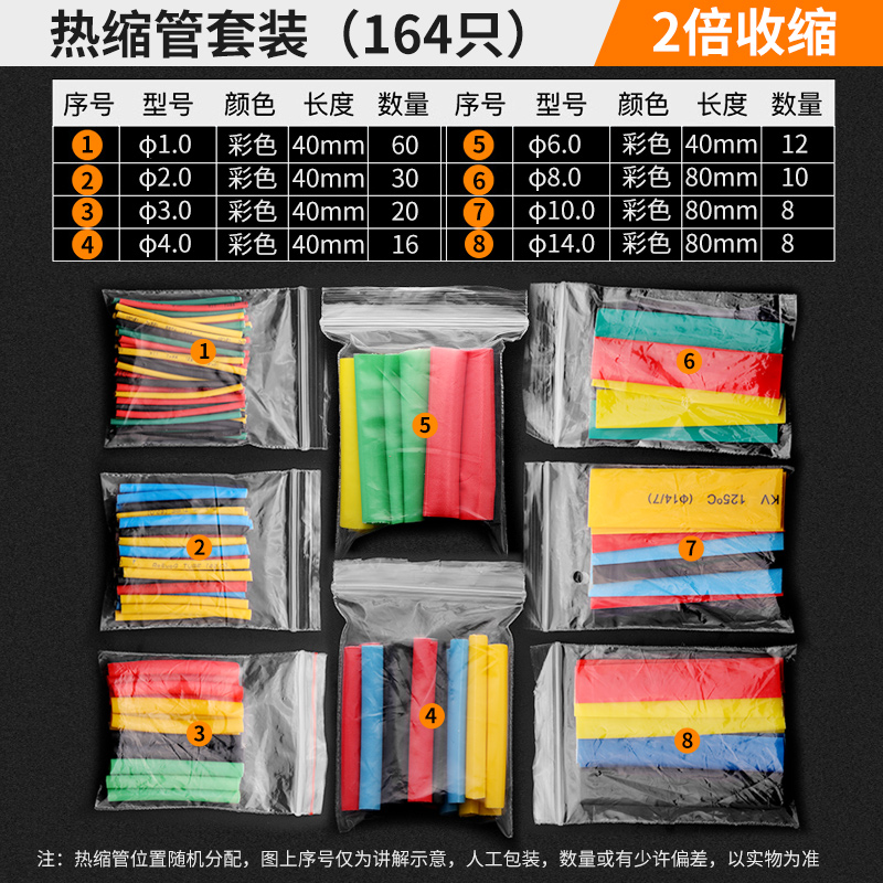 Green Forest tubo de encogimiento térmico manguito de aislamiento cable de datos de cableado grueso impermeable protección de cable de encogimiento 3 veces