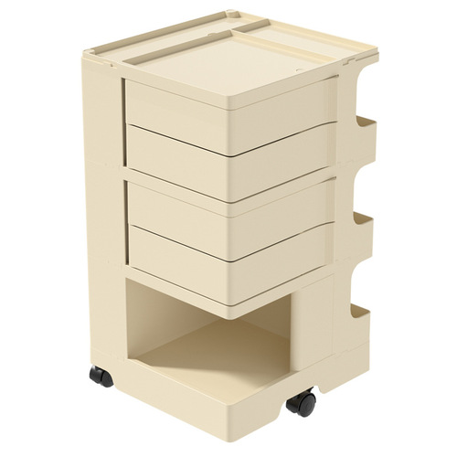 Internet-famous rotating storage cabinet | Home-use storage for odds and ends | Bedside storage unit | Freestanding snack cabinet | Cream-style storage locker