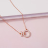 Necklace stainless steel, pendant, accessory, does not fade, simple and elegant design, internet celebrity