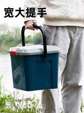 开饵桶可坐钓鱼桶可坐手提塑料方形水桶剧组现场箱户外储物桶车载
