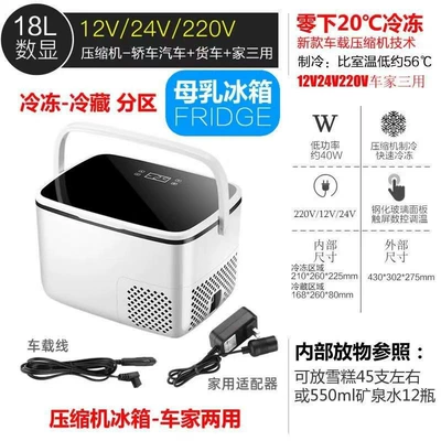 Compressor Cooling Mini Fridge Single-Person: Soyuducular - 18l-chejia-dual-purpose-portable-model-abs-material-is-more-heat-insulating