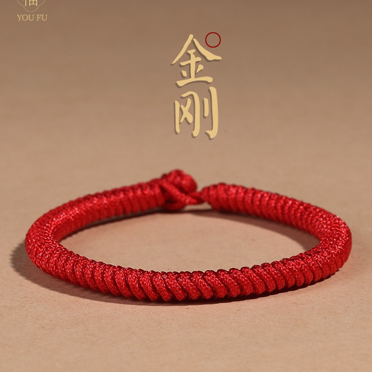 Xiao Zhan's Same Style Red Rope Bracelet for Men, Hand-Woven Diamond Knot, Women's Bracelet, Couple's Good Luck Birthday Gift, Sterling Silver