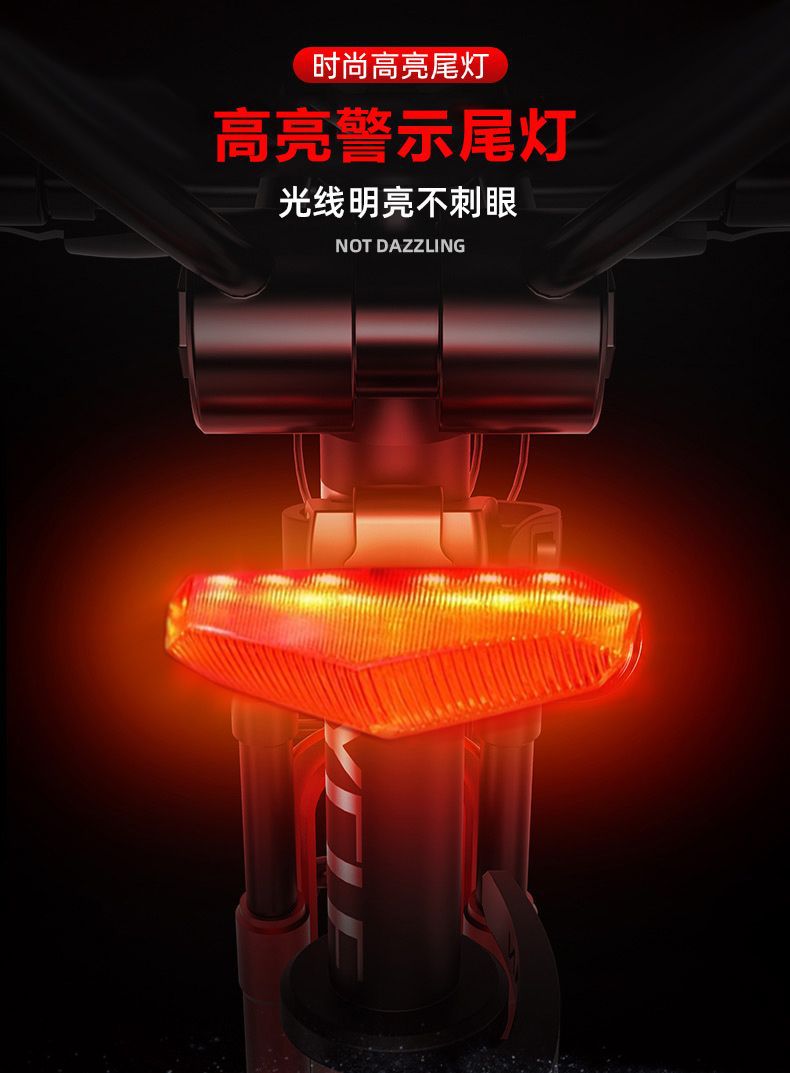 Temporary Driving Service Electric Vehicle Flashing Tail Light 12V-80V Lithium Battery Car Modified Led Brake Rear Flashing Light for Electric Bikes