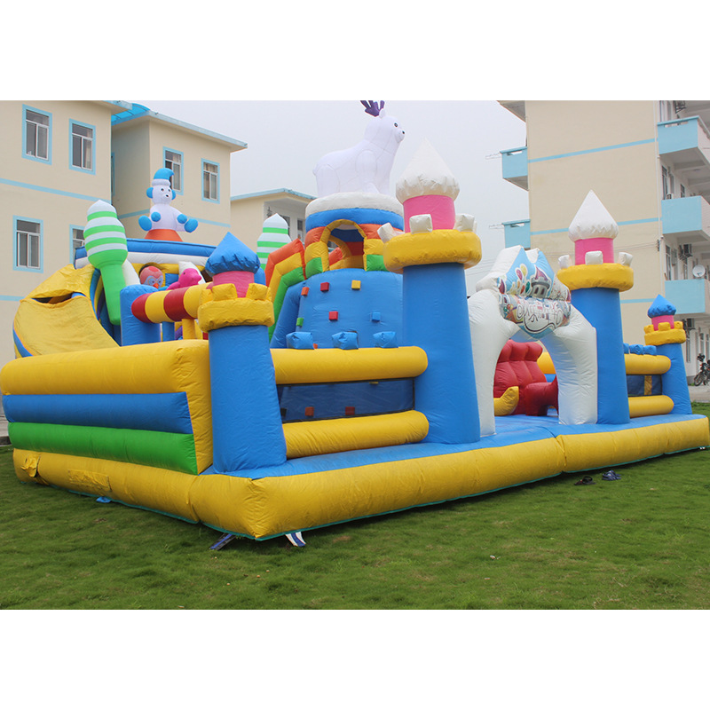Paraíso de los niños Castillo travieso grande diapositiva al aire libre escalada Castillo combinación al aire libre Castillo inflable diapositiva trampolín