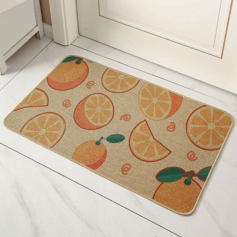 Linen Rubber Absorbent Floor Mats Bedroom Entrance Door Mats Kitchen Entrance Mats Bathroom Mats Non-Slip Foot Mats Wholesale