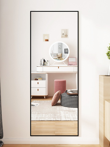 Full body dressing mirror home hanging door girls' bedroom door back wall self-adhesive punch-free large fitting patch dormitory