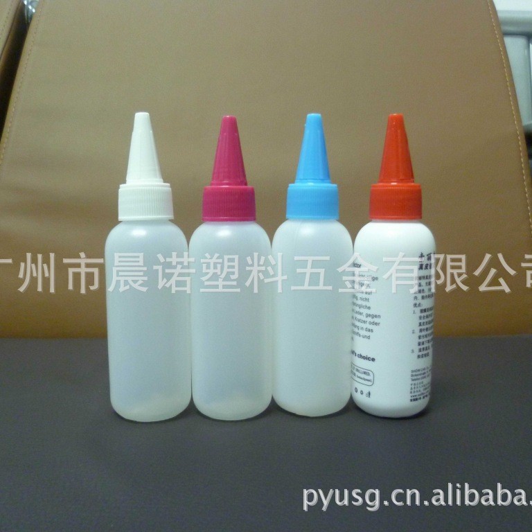 厂家批发60ml塑料喷雾瓶化妆品瓶化工瓶尖嘴瓶啫喱水瓶