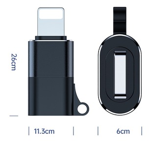 Applicable wireless microphone micro to Type-c otg adapter Apple mobile phone headset audio converter