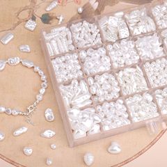 Absはバロック真珠の不規則な水滴豆の米の形のビーズの材料の手作りのdiyのブレスレットのネックレスの部品をまねます。