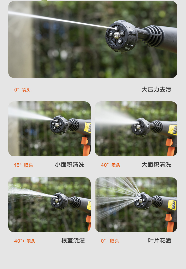 Yili lithium battery wireless high-level high-pressure car washing machine charging car washing artifact high-pressure water gun car washing water pump cleaning machine